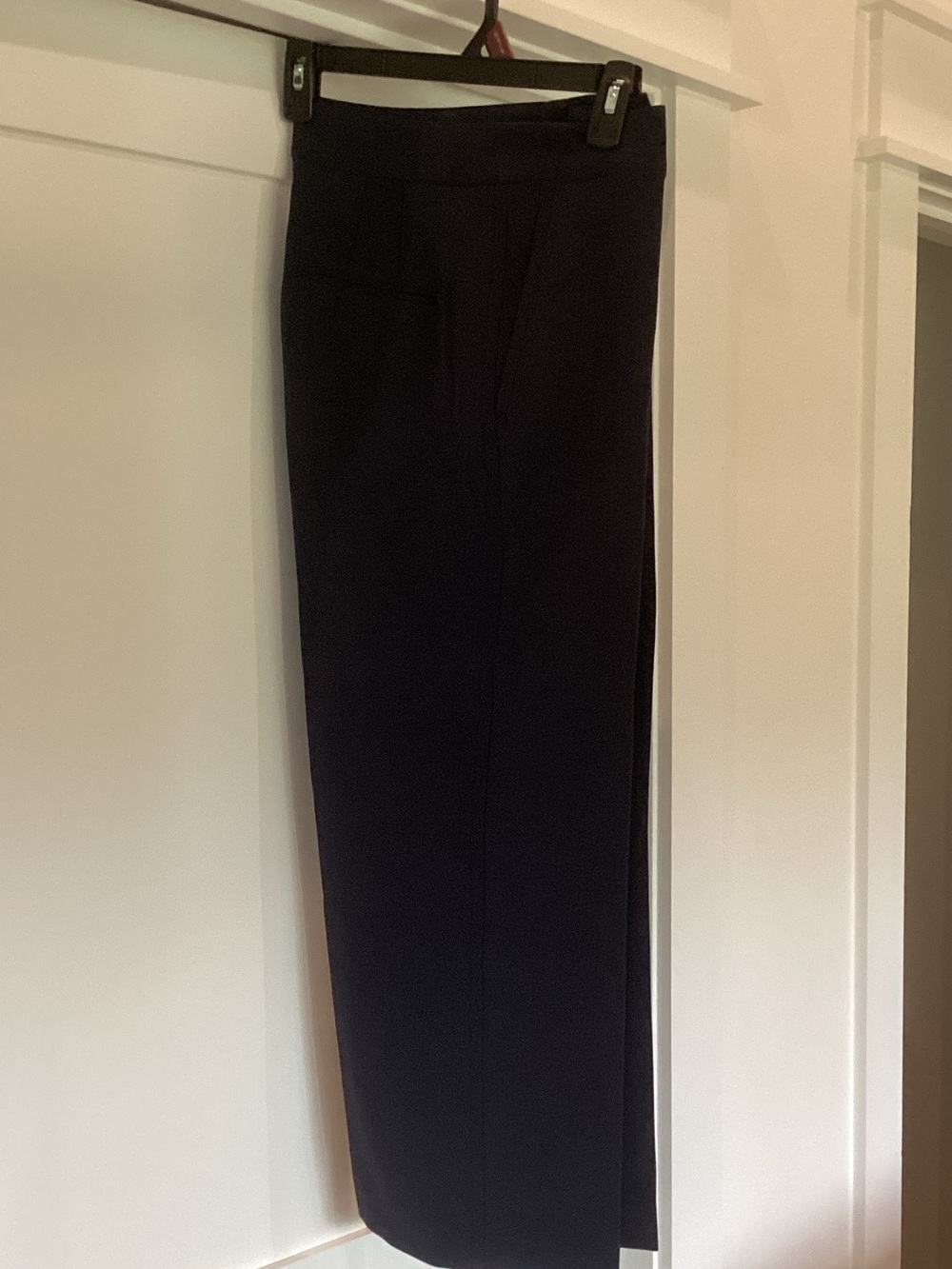 Ann Taylor Black Women's Tailored Straight-Leg Trousers
